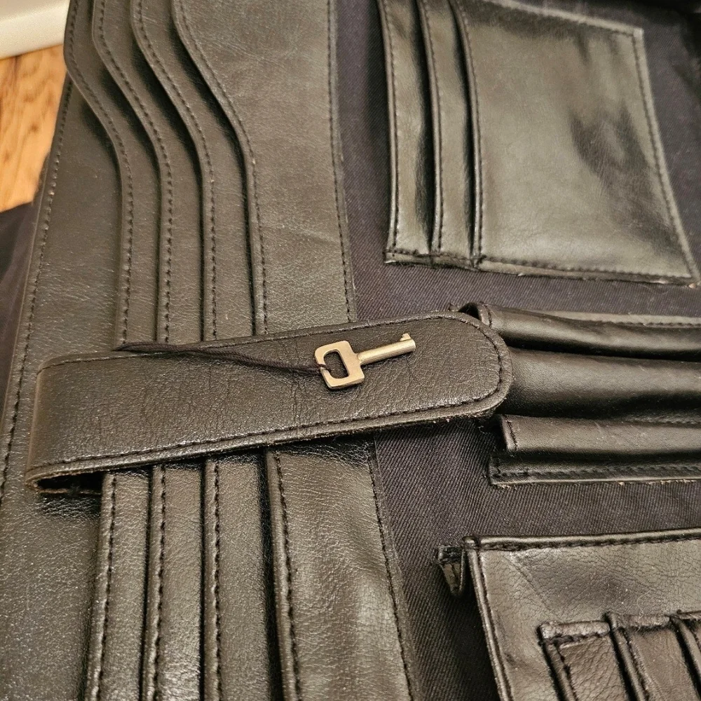 Leather Laptop Men's Bag Black Classic